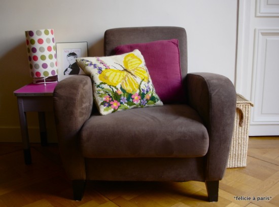 coussin papillon